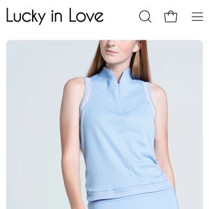 Lucky in Love Light blue Tennis/golf Top